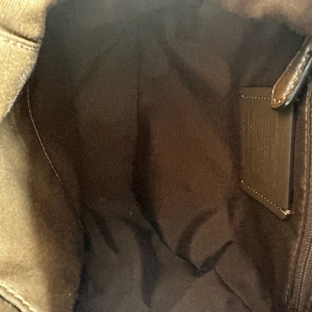 Mini coach Charlie Backpack Bag In Pebble Leather Saddle - Picture 4 of 13